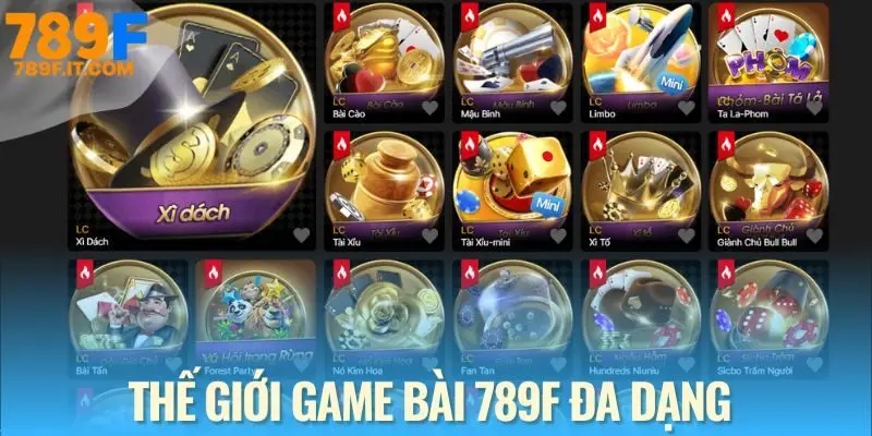 Game Bài 789F Tựa game nổi bật - Tiến Lên, Poker, Mậu Binh đầy chiến thuật